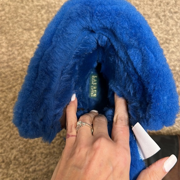 Ralph Lauren Quinta Leather Weatherproof Duck Boots 8 - Picture 6 of 7